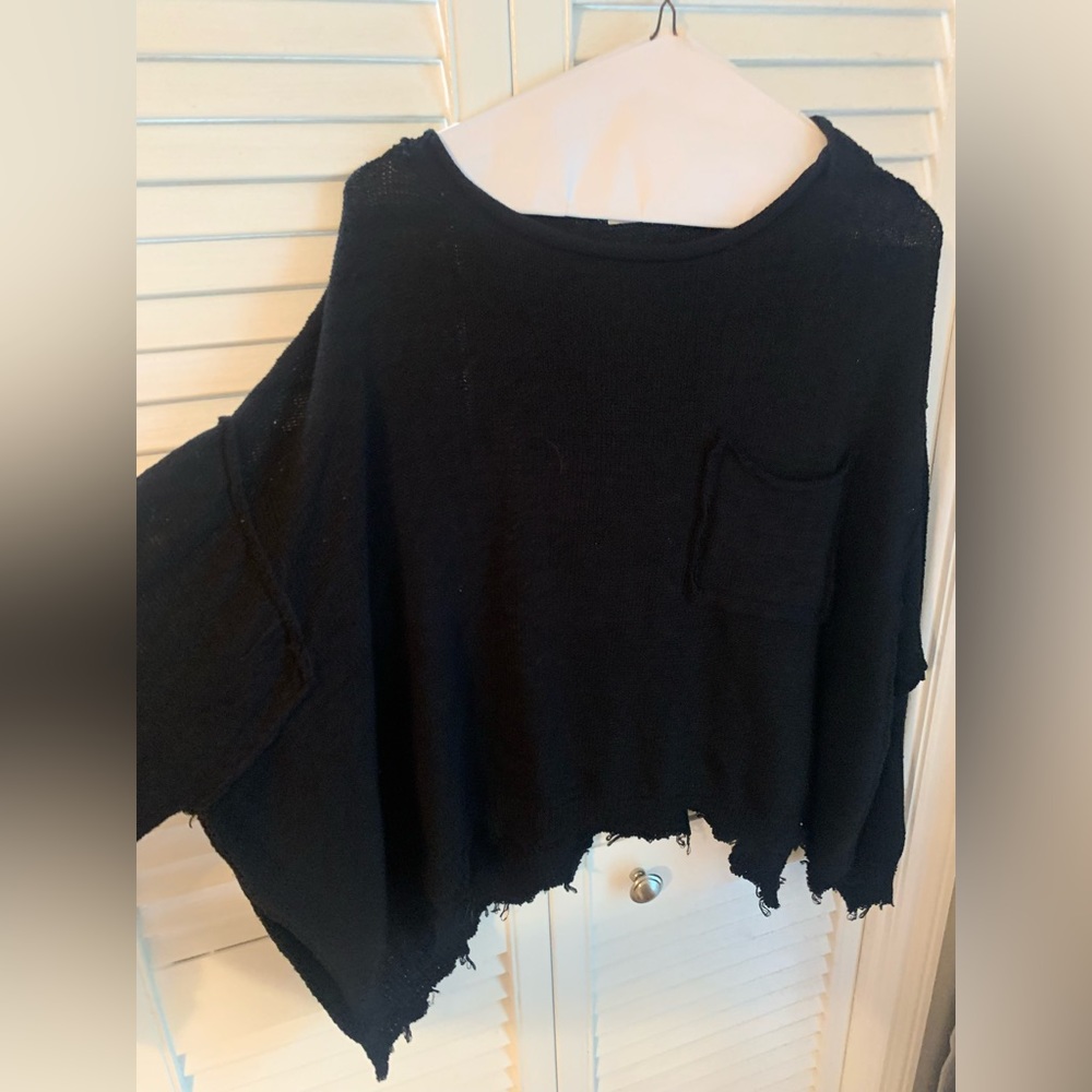 Womens black sweater. The indigo child. Size Small.